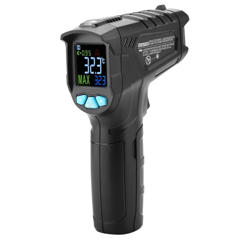 LCD Display No-Contact Digital Infrared Thermometer No-Contact Digital Temperature Gun IR Thermometer Industrial Equipment Temperature Detection(IR01A)