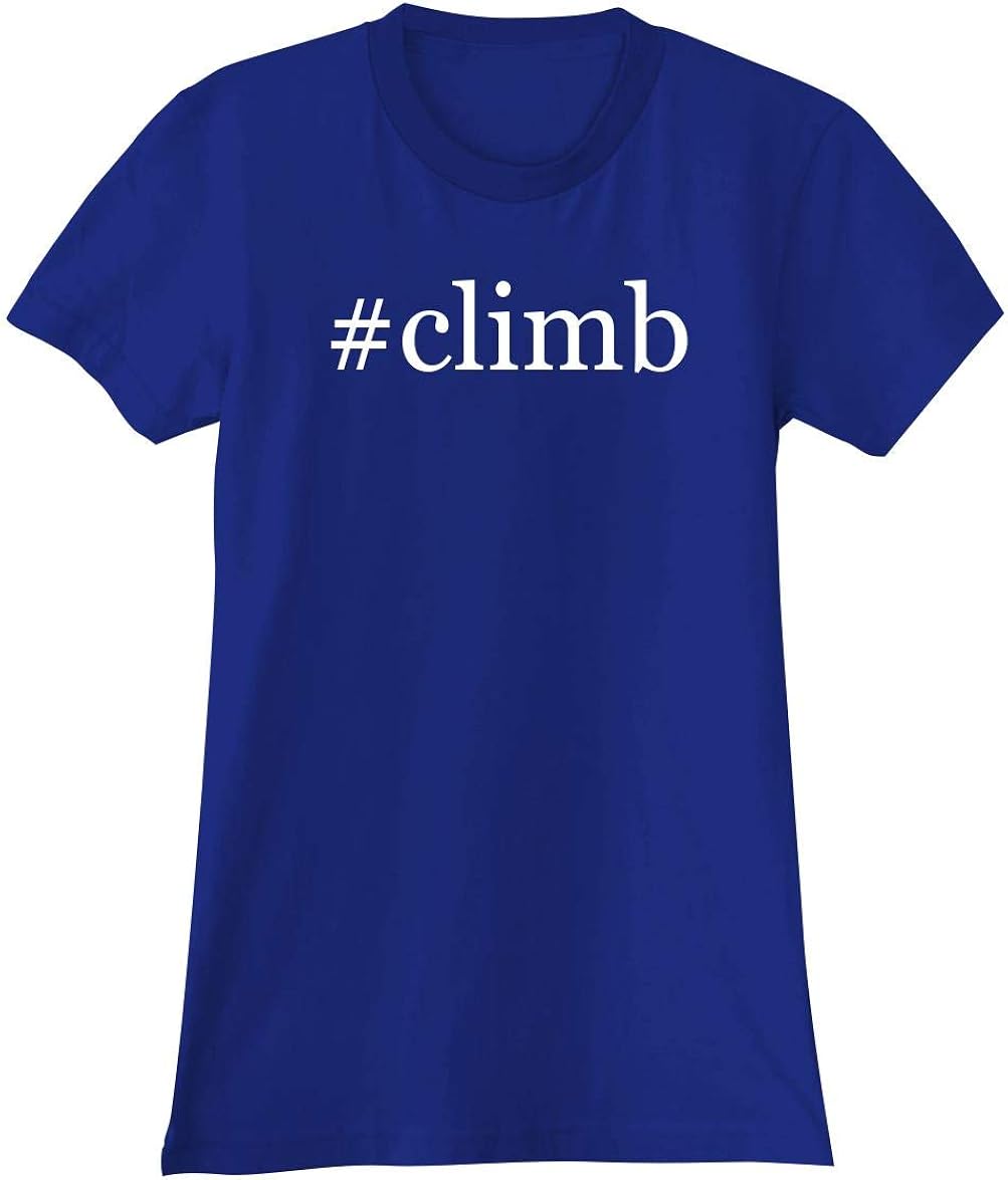 The Town Butler #Climb - A Soft & Comfortable Hashtag Women's Junior Cut T-Shirt