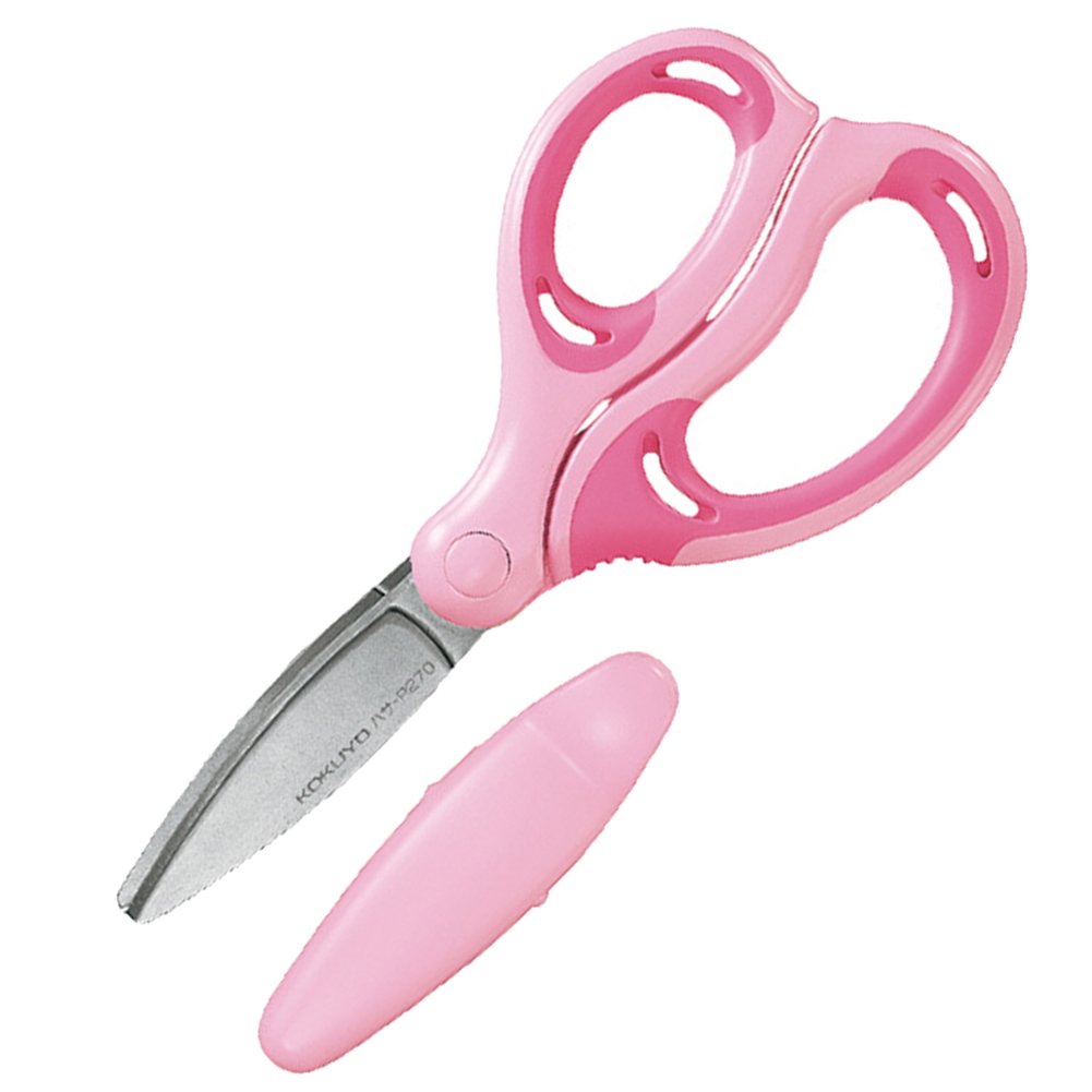 コクヨ(KOKUYO) ハサミ こども 右手用 エアロフィットサクサ グルーレス刃 ピンク ハサ-P270P商品画像