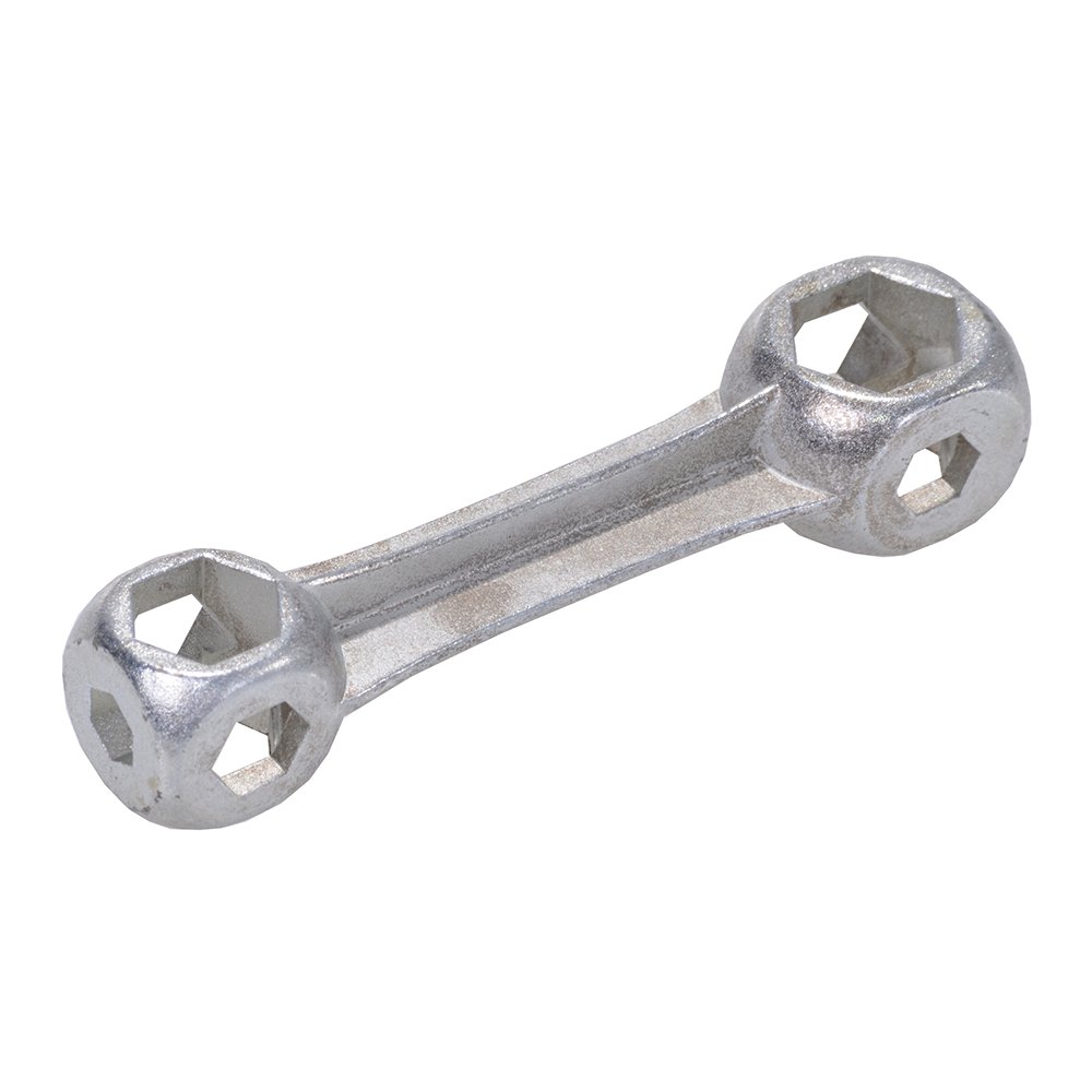 Filmer 10-Hole Bone Key - Silver, 6-15 mm