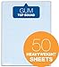 TOPS Quadrille Pad, Gum-Top, 8-1/2 x 11 Inches, Quad Rule , White Paper, 50 Sheets per Pad (33081)