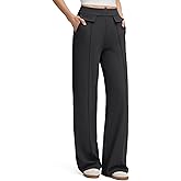G4Free EverGoing Women's Wide Leg Pants High Waisted Yoga Pants Dressy Casual Trousers with Pockets