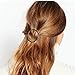 Joyci 1Pcs Creative Hoop Round Ponytail Holder Women's Geometric Metal Hair Pin (Rose Gold)