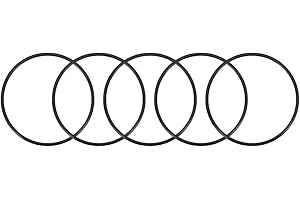 uxcell Nitrile Rubber O-Rings 50mm OD 46mm ID 2mm Width, Metric Sealing Gasket for Automotive Machine Plumbing, Pack of 5