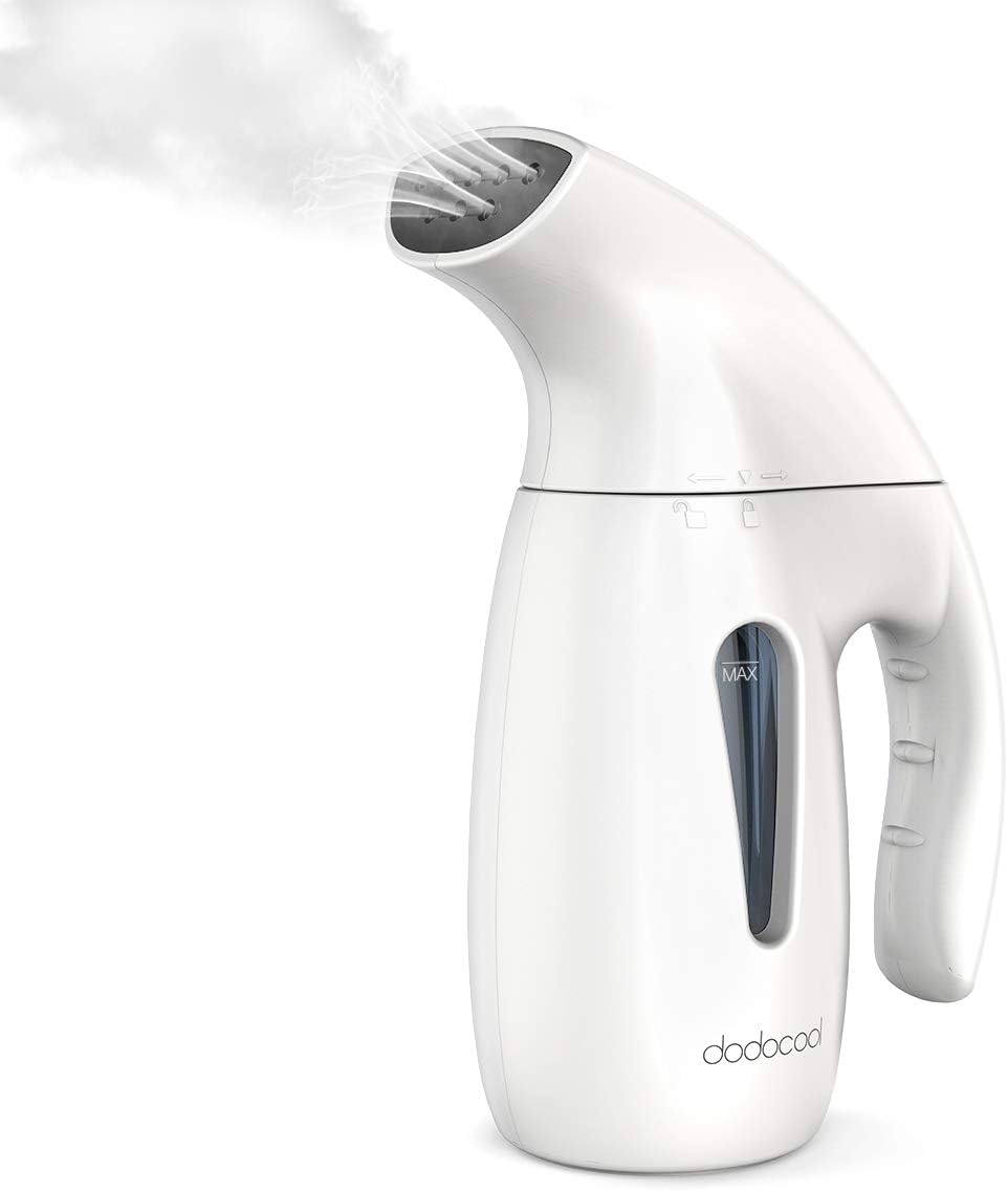 dodocool Dampfglätter Steamer Bügeleisen Reisebügeleisen Schnell Erwärmung mit 180 ML Wassertank Ideal für Haushalt Urlaub und Dienstreise