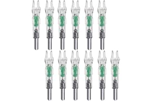LED Arrow Nocks Plastic Luminous Archery Lighted Nocks Light Up Arrow Bow Tail 12PCS Random Color Sets