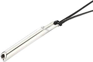 MOTOFITOOL Breathing Necklace, Stress Relief & Mindfulness, Anti Anxiety,Panic Attack Relief, Natural Calm Breathwork Tool for Men or Women, Promotes Relaxation and Better Sleep(Brilliant Silver)