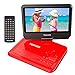 TENKER 9.5" Portable DVD Player with Swivel Screen, Rechargeable Battery and SD Card Slot & USB Port primary