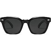 Appassal Retro Polarized Square Sunglasses for Women Mens Rectangle Sunnies AP3723