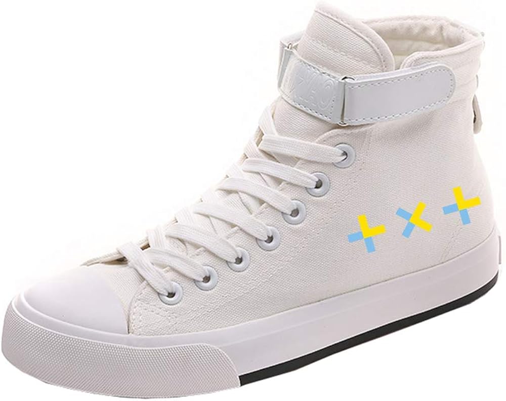 Tomorrow X Together Shoes Cool Men Shoes Hitop Canvas Lace up Trainers
