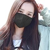 Unisex 3Pcs Anti Dust Fog Allergy Flu Mask Activated Carbon Cotton Warm Face Mouth Mask Muffle Safety Filter Respirartor First Aid Gauze Mask Pollen Germs Sanitary Mask (Pack of 3, All Black)