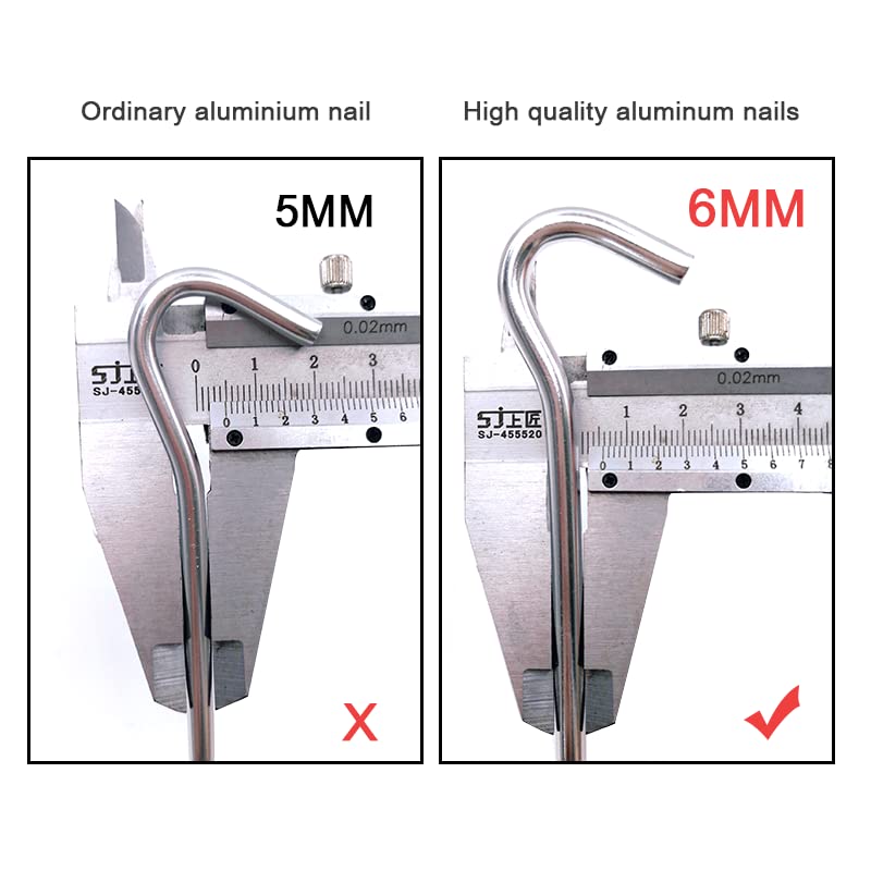 12Pcs Aluminium Tent Stakes for Sand,Beach Camping7 Inch Long Metal