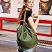 Backpack Purse Canvas Travel Small/Large Lightweight Fashion Ladies Backpacks for Women Army Green
