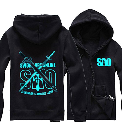 HOLRAN Anime Sword Art Online Kirito Asuna cosplay hoodie jacket