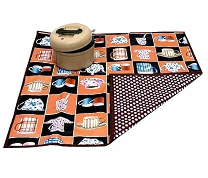 Kuber Industries PVC Bed Server Food Mat Reversible- Multicolor