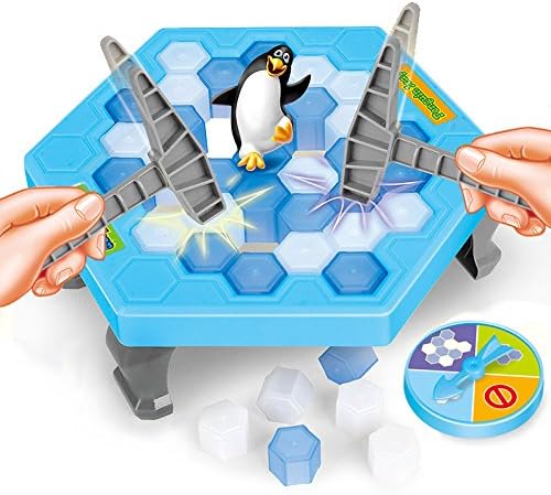 FAZHEN Puzzle table games penguin ice pounding penguin ice cubes save penguin knock ice block wall toys desktop paternity interactive game