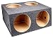 Q Power BASS12 4HOLE T 12-Inch Sealed Divided Speaker Box primary