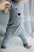 Newborn Toddler Baby Girl Boy Bear Jumpers Rompers Bodysuit Playsuit Outfits (18-24 months, Gray)
