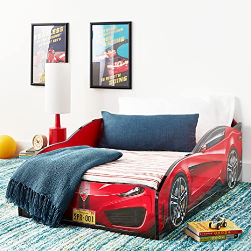 Cilek Spyder Race Car Toddler Bed Frame, Toddler, Red Pricepulse