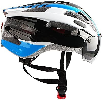 SGOKEEN Cycle Helmet, Bicycle Cycling Helmet with Sun Glasses Adult Bike Racing Visor Removable with Liner Adjustable Thrasher
