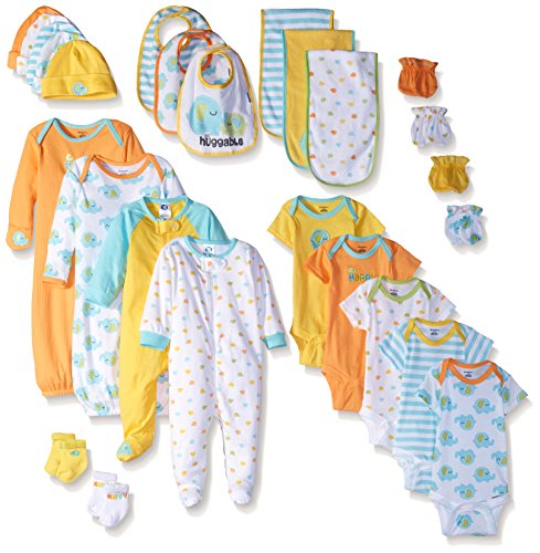 Gerber baby unisex 26 piece world s cutest gift set, elephant, ne…