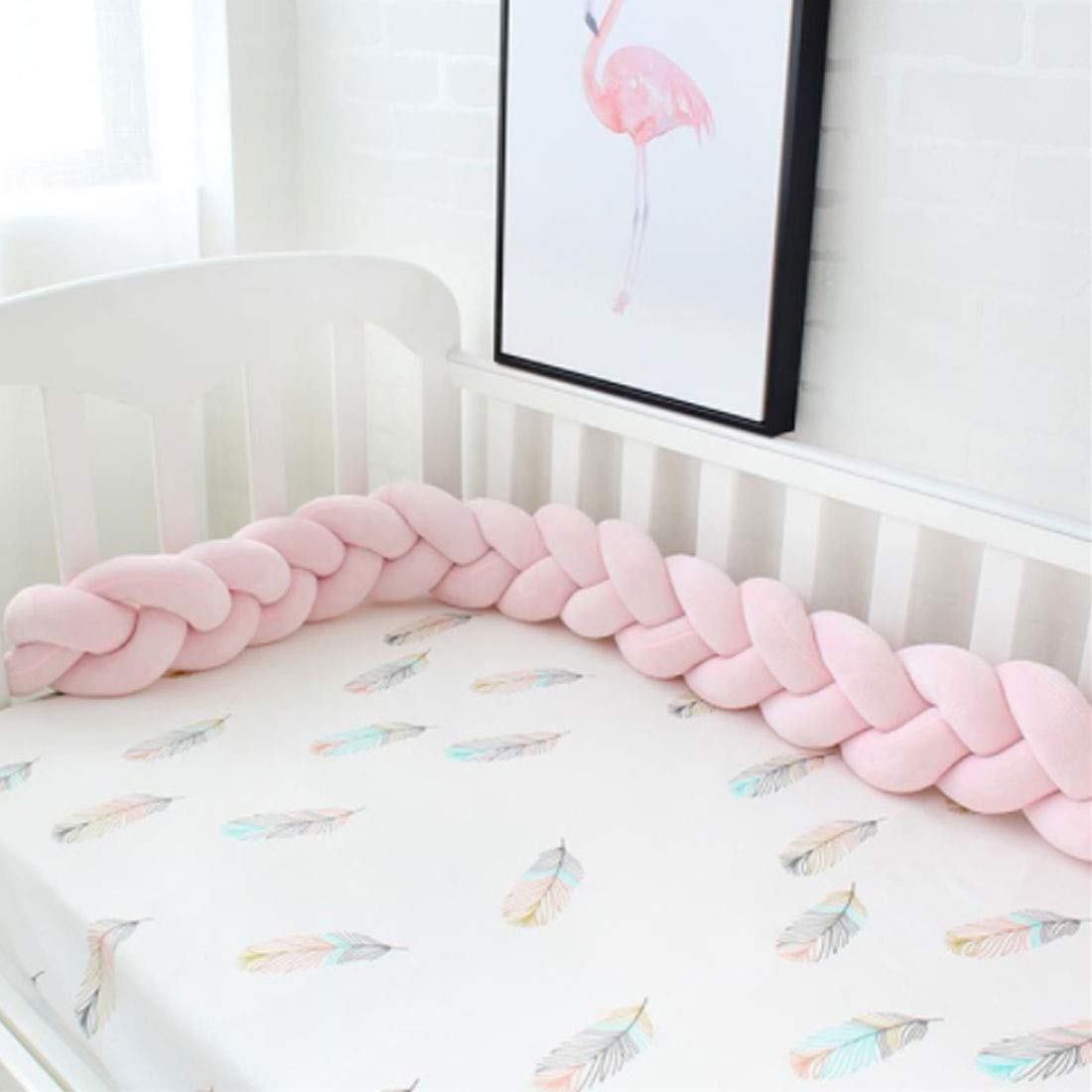 Levoberg Tour De Lit Tresse Bebe En Velours Tour De Lit Bebe Parc Choc Coussin Serpent Berceau Fille Garcon 1m Rose Accessoires De Literie Tours De Lit Lawawarenesssociety In