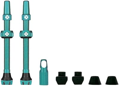Muc-Off Tubeless Valves V2 7075 Aluminium Presta Turquoise 44mm