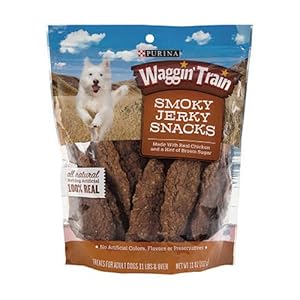 Image of Purina Waggin' Train Smoky Jerky Dog Treats - 11 Oz. Pouch