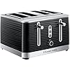Russell Hobbs 24381 Inspire High Gloss Plastic Four Slice Toaster, Black