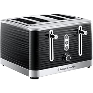 Russell-Hobbs-24381-Inspire-High-Gloss-Plastic-Four-Slice-Toaster-Black Russell Hobbs 24381 Inspire High Gloss Plastic Four Slice Toaster, Black