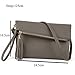 JIARUO Women Tassel Fold Cover Sling Small Leather Crossbody Bag Handbag Purse
