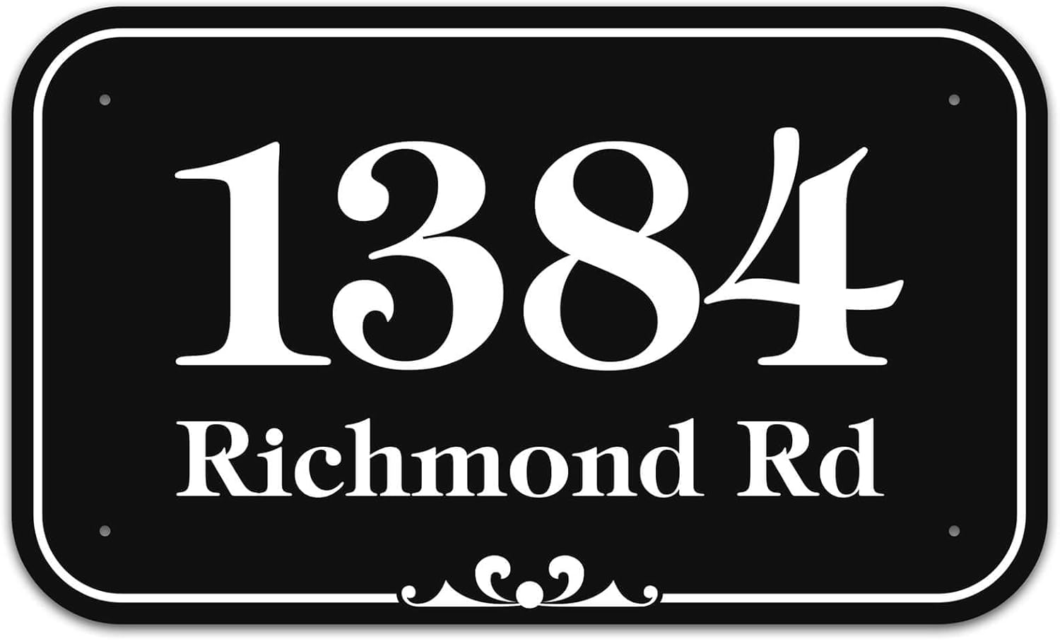 Plaques & Wall Art - House Address Sign, House Address Plaque, Indoor/Outdoor Use, 11x18 Inch, 22 Colors, Reflective Option, USA Made by My Sign Center (Prestige)