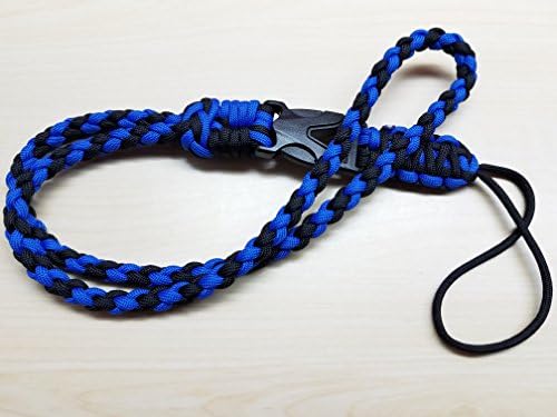 ID Badge Paracord Neck Lanyard with Loop - Choose Your Colors & Length! - KnottyCordCreations