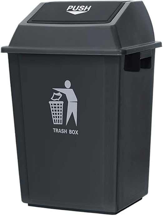 JD Waste Bins Rectangular flip trash can, square/hotel/restaurant