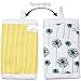 Kaydee Baby Organic Cotton Reversible Teething Chew Pads w/Organic Fleece Inner Lining for Baby Carriers for Girls and Boys - 2 Pack - Variety of Options Available (Flowers & Chevron)