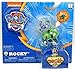 Paw Patrol Mighty Pups Rocky Figure with Light-up Badge and Paws with Bonus 24 Stickers Sheet Bundle (3 Items)