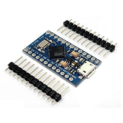Keywish 3pcs Pro Micro ATmega32U4 5V/16MHz Development Board With 2 Row Pin Header for Arduino Leonardo Replace ATmega328 Arduino Pro Mini