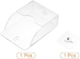 PATIKIL Acrylic Wall Mounted Remote Control Holder & Phone Stand, Clear view 3