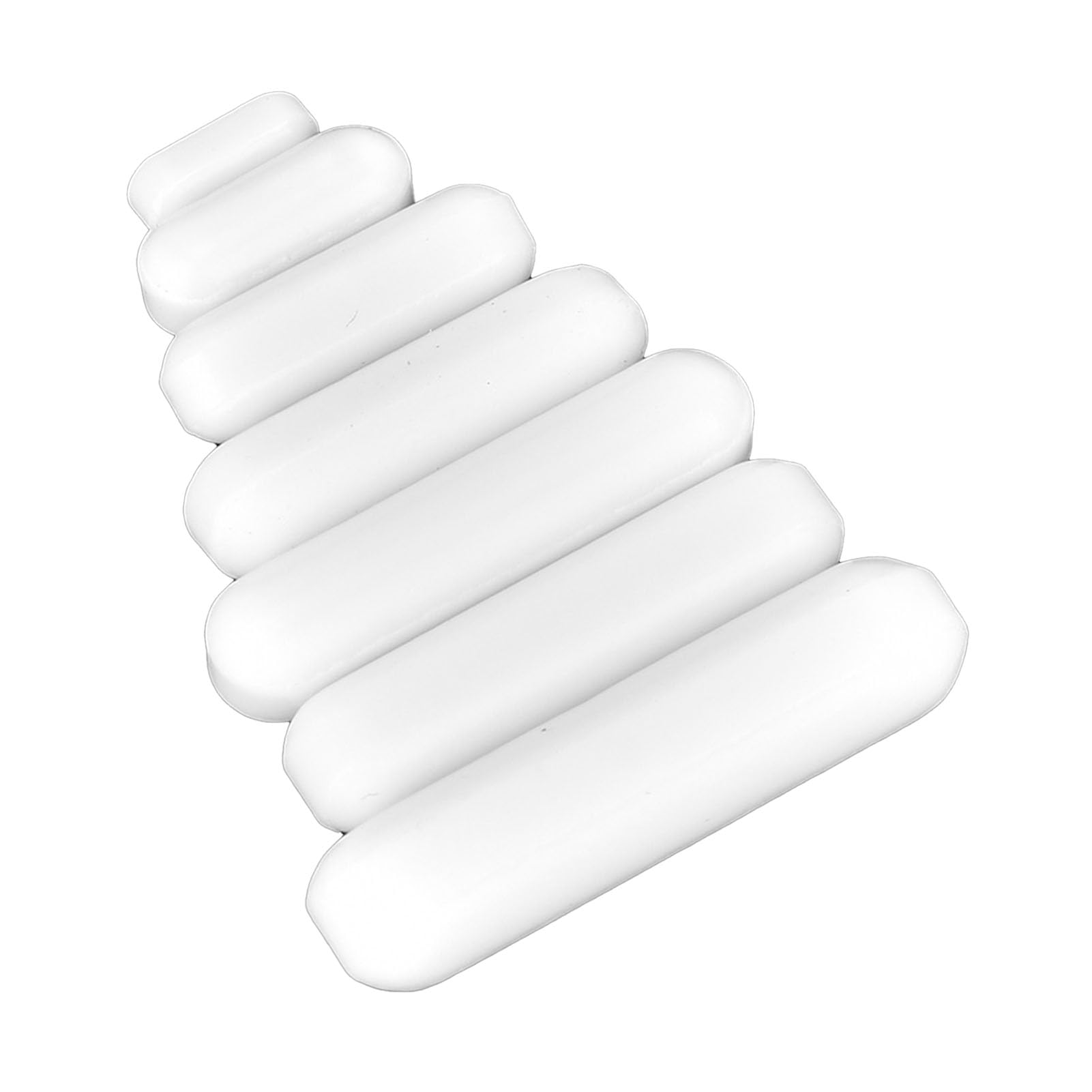 Garosa 7pcs Magnetic Stir Bars PTFE Cover Corrosion Resistance Type C Stirrer for Laboratory Biochemistry Use White Color Stirring Rods Mixer
