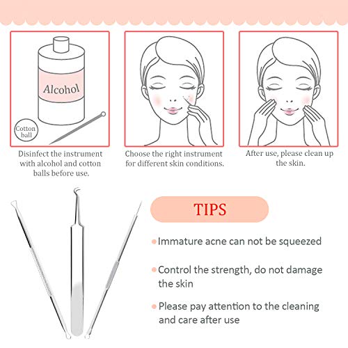 image for HYRIXDIRECT 6 PCS Blackhead Remover Kit Comedone Acne Extractor Blackh