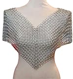 Aluminum chainmail V-neck top for
