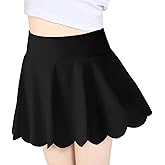 Haloumoning Girls Skorts Flowy Butterfly Athletic Shorts Kids A Line Pleated Tennis Golf Skirts with Pockets