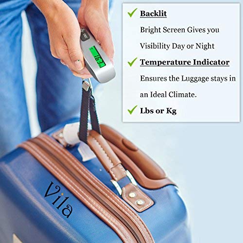 Luggage Scale for Travelers - Temperature Sensor, Battery Indicator, LCD display - Thumbnail 2