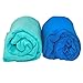 Muslin Swaddle Blanket 2 pack By Eden’s Grace- “Navy Blue and Teal Green”- Extra Large 47 x 47 inch-Ultra Soft Bamboo Swaddle Blankets- Perfect Baby Shower Gift