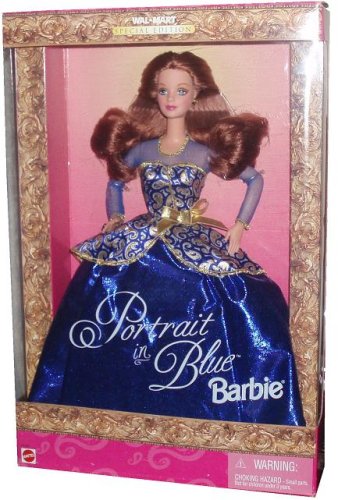 BARBIE PORTRAIT IN BLUE DOLL