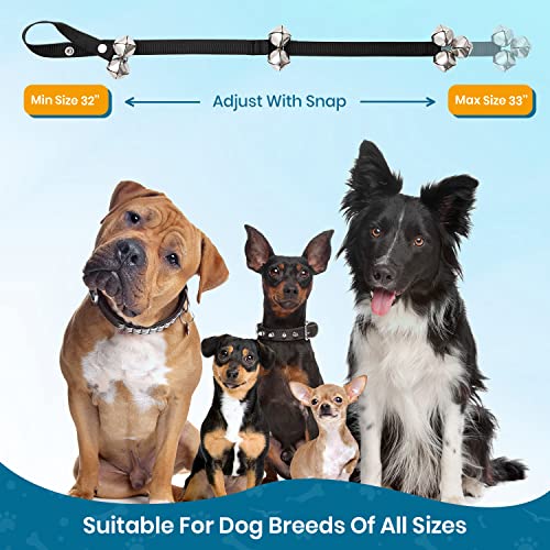 PAWBEE Dog Bell for Door Potty Training Set of 2 Adjustable Dog
