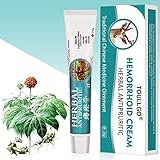 Hemorrhoid Cream, Hemorrhoid Treatment, Intense Natural Hemorrhoid Treatment Remedy, Herbal Essential Ointment to Soothes and Relieves Hemmoroid & Fissure, 20g