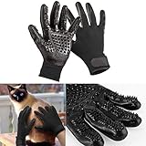 Dog Grooming Glove, Hair Removal Mitts, Horse Glove, Cat Mitts Dog Grooming Brushes Gloves Works as Grooming, Bathing, Shedding, Combing and Massage Gloves for Dogs/Cats/Horse, One Pair