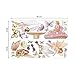 DecalMile Fairies with Wings Wall Decals Mushroom Wall Stickers Girls Room Baby Nursery Daycare Wall Decor