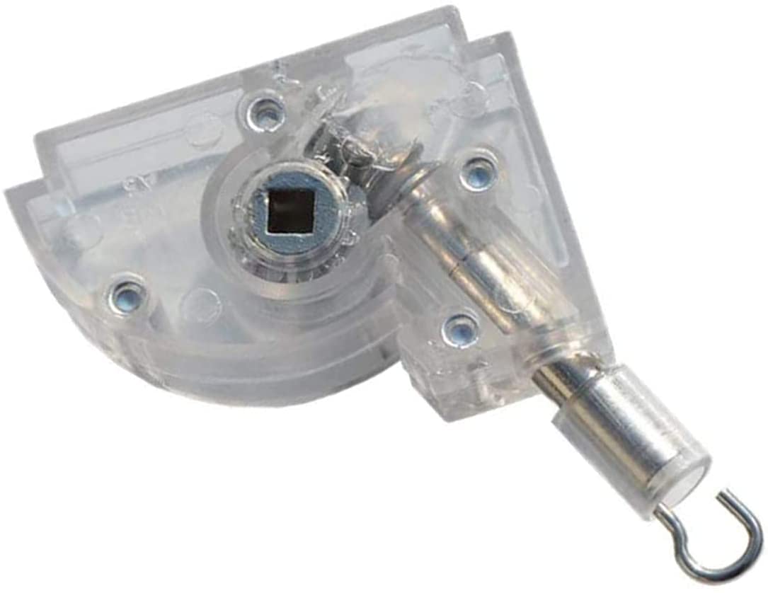 2" Low Profile Wand Tilter Mechanism 1pc with Square Zinc Gear 3/16" Hook Connection for Low Rail Horizontal Wood and Faux Wood Blinds headrail